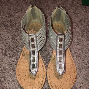 Daisy Fuentes // Sequin Sandals